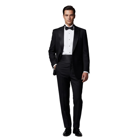 Banana Republic 48R Black Tuxedo Jacket Tailored Slim Fit 100% Wool Blazer $598